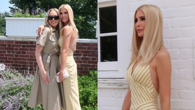 Ahead of the FIFA World Cup 2026 final between Spain and Argentina, Ivanka Trump shared photos on Instagram with the caption, “Next stop: World Cup,” before arriving at MetLife Stadium, wearing a yellow striped dress. (Instagram/ @ivankatrump) Ahead of the FIFA World Cup 2026 final between Spain and Argentina, Ivanka Trump shared photos on Instagram with the caption, “Next stop: World Cup,” before arriving at MetLife Stadium, wearing a yellow striped dress. (Instagram/ @ivankatrump)