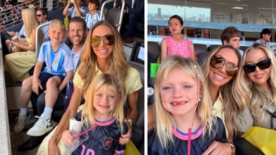 Lara Trump also shared photos from the World Cup final on Instagram, posting family pictures with her husband, Eric Trump, and their children Luke and Carolina. The photos captured the family enjoying the match from the stands as Spain defeated Argentina to lift the FIFA World Cup trophy. (Instagram/ @laraleatrump) Lara Trump also shared photos from the World Cup final on Instagram, posting family pictures with her husband, Eric Trump, and their children Luke and Carolina. The photos captured the family enjoying the match from the stands as Spain defeated Argentina to lift the FIFA World Cup trophy. (Instagram/ @laraleatrump)
