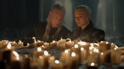 Matt Smith and Emma D'Arcy in House of the Dragon season 3. (HBO Max)