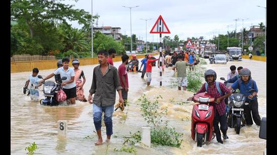 Assam State Disaster Management Authority said 580 villages have been affected