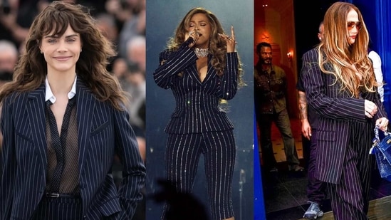 Pinstripes are being worn by celebs globally, and styled uniquely.
