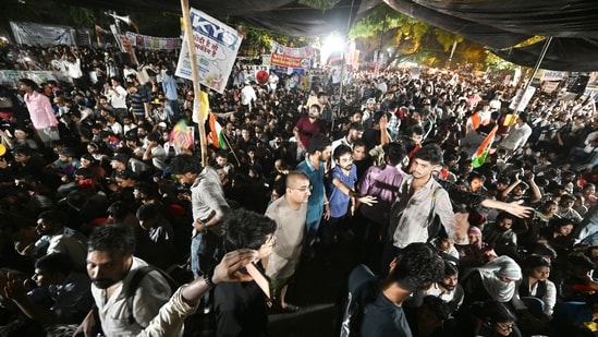 CJP Parliament March 2026 LIVE: The CJP continues its protest at the site demanding the resignation of union education minister Dharmendra Pradhan.