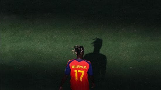 Spain's Nico Williams after the FIFA World Cup Final on Monday. (Reuters)