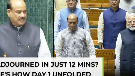 How monsoon session began &amp; collapsed in 12 minutes; national anthem then chaos
