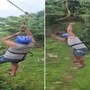 রিসর্টে জিপলাইন রাইডে বিপত্তি!