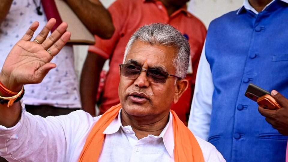 পঞ্চায়েত ও গ্রামোন্নয়ন মন্ত্রী দিলীপ ঘোষ (PTI)