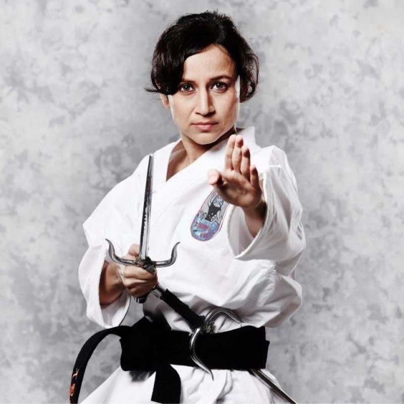 Gitanjali Angmu is a black belt in karate. (Geetanjali G. Angmo/LinkedIn) Gitanjali Angmu is a black belt in karate. (Geetanjali G. Angmo/LinkedIn)