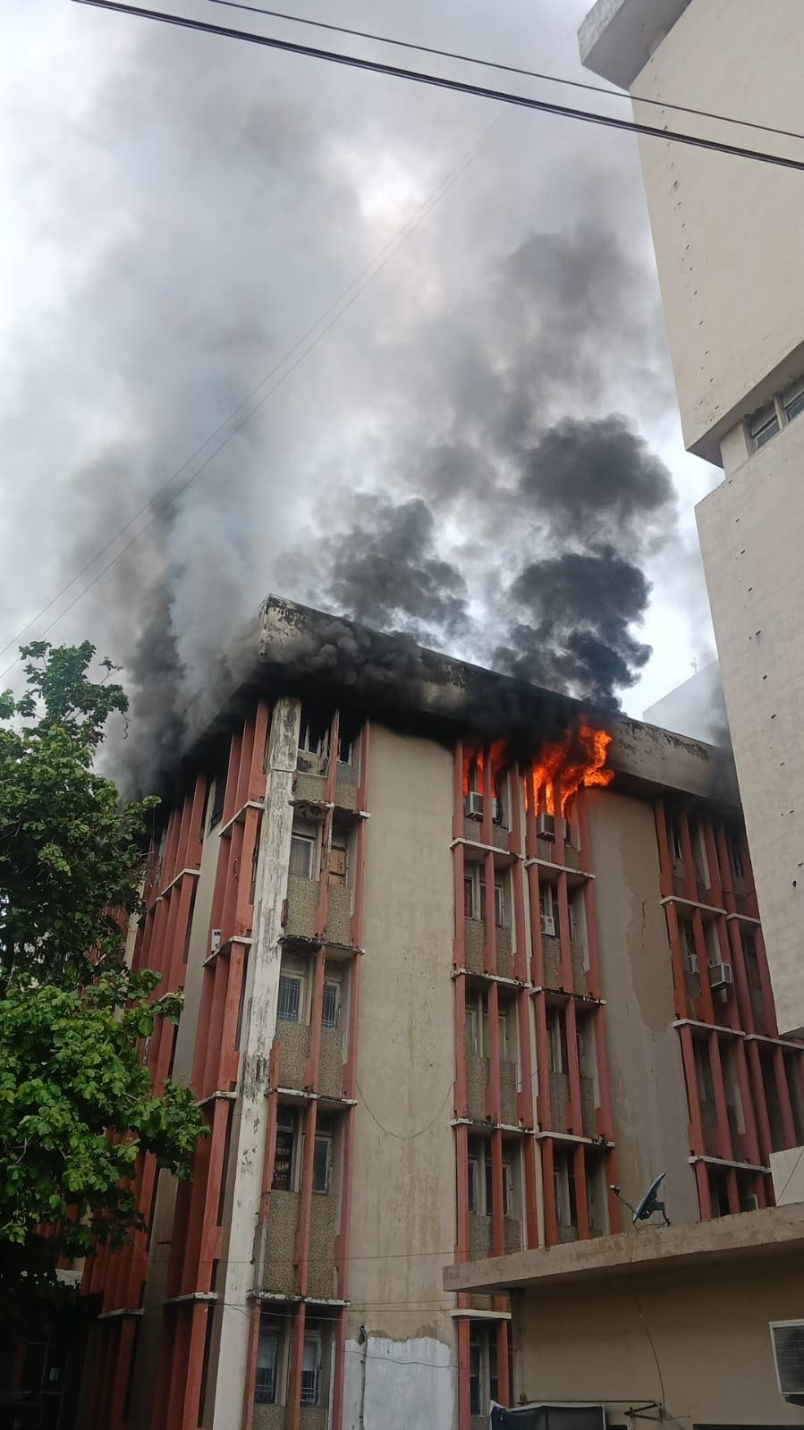 The fire broke out in the treasury office. (HT) The fire broke out in the treasury office. (HT)