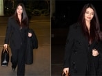 Aishwarya Rai aces power dressing in embellished black pantsuit and Gucci bag