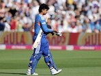 India's Vaibhav Sooryavanshi leaves the field. India's Vaibhav Sooryavanshi leaves the field.