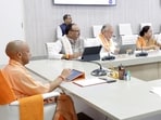 Chief minister Yogi Adityanath chairing the UP Cabinet meeting in Lucknow on July 21. (Sourced)