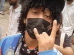 Hanumankind marched along with students at the Chalo Sansad protest.