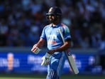 India's Rohit Sharma during the third ODI between England and India, at Lord's cricket ground, London (Steven Paston/PA via AP) India's Rohit Sharma during the third ODI between England and India, at Lord's cricket ground, London (Steven Paston/PA via AP)