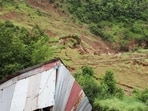 Visuals from the site of a hilly region hit by landslides. (ANI)