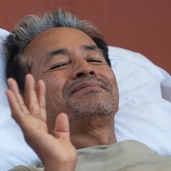 Activist Sonam Wangchuk during his hunger strike against alleged irregularities in NEET and other examinations, at Jantar Mantar in New Delhi