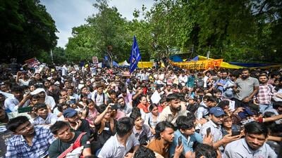 Crowds of supporters gather and rejoin the ongoing protest. (Sanchit Khanna/HT Photo) Crowds of supporters gather and rejoin the ongoing protest. (Sanchit Khanna/HT Photo)