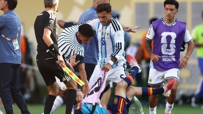 FIFA has confirmed that no disciplinary action was taken on Paredes. (AFP) FIFA has confirmed that no disciplinary action was taken on Paredes. (AFP)