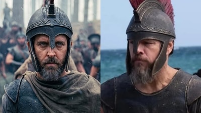 AI imagines Hrithik Roshan as Odysseus, which is originally played by Matt Damon in Christopher Nolan's film. (Instagram/@mr.hellrender) AI imagines Hrithik Roshan as Odysseus, which is originally played by Matt Damon in Christopher Nolan's film. (Instagram/@mr.hellrender)
