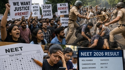 NEET 2026 protest timeline: From exam day to the Parliament march, lathi charge and PM Modi’s statement NEET 2026 protest timeline: From exam day to the Parliament march, lathi charge and PM Modi’s statement