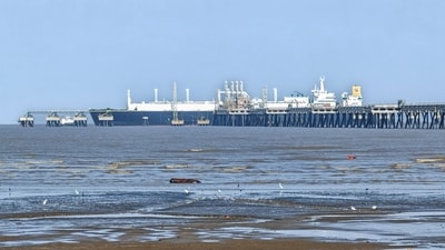 Ahmedabad: A Liquefied Natural Gas (LNG) carrier reaches Dahej Port carrying over 62,000 metric tonnes of LNG, in Ahmedabad, Gujarat, Friday, June 19, 2026. (PTI) Ahmedabad: A Liquefied Natural Gas (LNG) carrier reaches Dahej Port carrying over 62,000 metric tonnes of LNG, in Ahmedabad, Gujarat, Friday, June 19, 2026. (PTI)