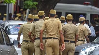 Police personnel outside a court in Chennai. (PTI file) Police personnel outside a court in Chennai. (PTI file)
