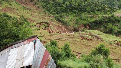 Visuals from the site of a hilly region hit by landslides. (ANI)