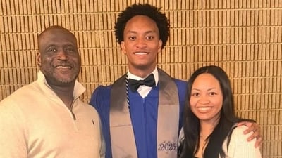 Nolan Wells with his parents Christine Wonsley and Elmore Wonsley. (GoFundMe) Nolan Wells with his parents Christine Wonsley and Elmore Wonsley. (GoFundMe)