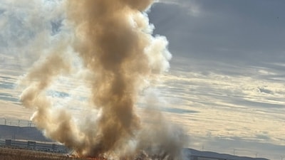 A fire broke out today in Tracy, California, close to the location of the Medline warehouse fire reported on June 11th. (X/@Graham_SFN) A fire broke out today in Tracy, California, close to the location of the Medline warehouse fire reported on June 11th. (X/@Graham_SFN)
