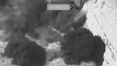 US military says it struck Iranian military command centers, maritime capabilities, missile and drone launch sites, and air defense systems to degrade Iran's ability to continue attacking commercial vessels in Hormuz. (X/@CENTCOM) US military says it struck Iranian military command centers, maritime capabilities, missile and drone launch sites, and air defense systems to degrade Iran's ability to continue attacking commercial vessels in Hormuz. (X/@CENTCOM)