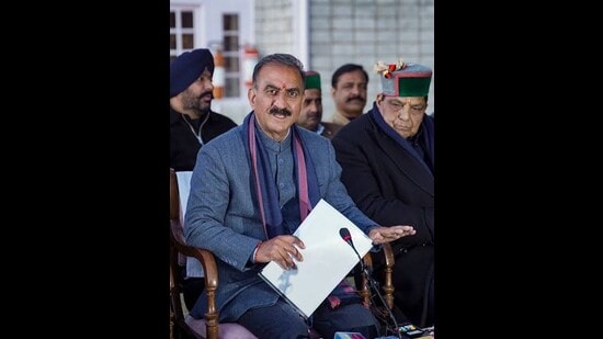 Himachal Pradesh chief minister Sukhvinder Singh Sukhu. (File)