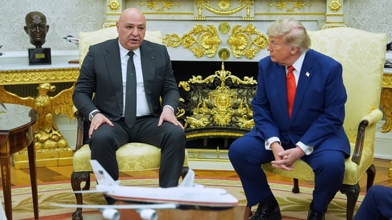 US President Donald Trump meets with Lebanese President Joseph Aoun in the Oval Office at the White House, Tuesday, July 21, 2026, in Washington.