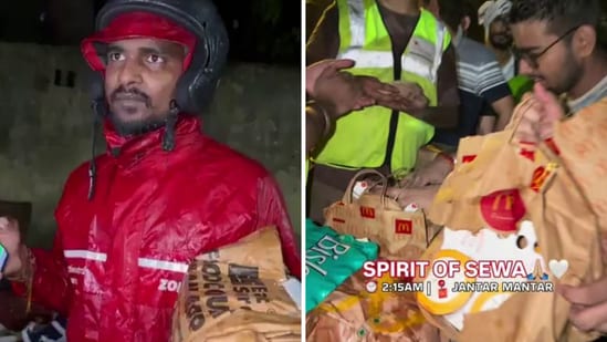 Swiggy, Zomato and other platforms were used to deliver food to Delhi protestors by internet strangers.