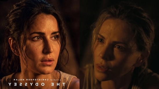 AI imagined Katrina Kaif as Calypso, a nymph on the island of Ogygia who tries to entice Odysseus to live as her husband. The role is played by Charlize Theron in the film.(Instagram/@mr.hellrender)