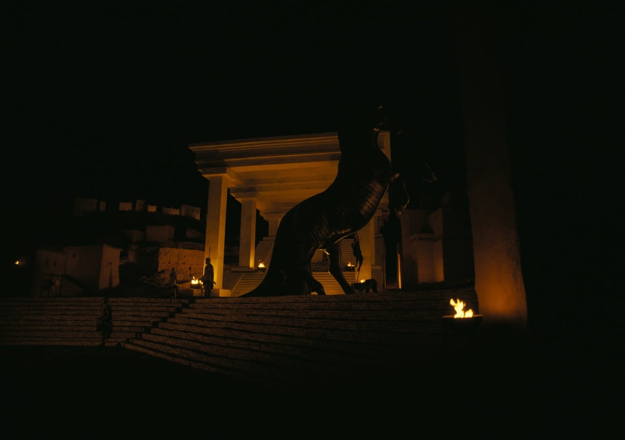 Nolan stood his horse on two legs to make it more dynamic and monumental. Nolan stood his horse on two legs to make it more dynamic and monumental.