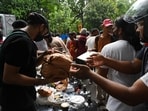 New Delhi, India - July 22, 2026:Supporters sending food and beverages in big quantity through online food delivery portals for the CJP protesters gathered at the demonstration site at Jantar Mantar, in New Delhi, India, on Wednesday, July 22, 2026. (Photo by Vipin Kumar/ Hindustan Times)(Hindustan Times)