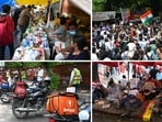 People in large numbers are coming to Jantar Mantar with cartons of water, aerated drinks, home-cooked meals, bananas, medicines, chips, and biscuits.