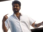 Vijay in a still from his final film, H Vinoth's Jana Nayagan.