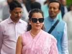BJP MP Kangana Ranaut during the Monsoon Session of the Parliament, in New Delhi. (PTI Photo/Shahbaz Khan)(PTI07_21_2026_000081B)