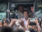 The video, posted after his release, showed Rahul Gandhi wearing only one shoe, with his other foot bare, presumably after the police action during his detention.
