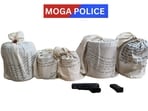 The seized items with the Moga police.