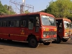 The special drive was launched following instructions from transport minister and MSRTC chairman Pratap Sarnaik, with the objective of making state transport (ST) bus terminal premises free of illegal transport operations. (HT file)