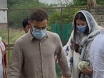 Virat Kohli and Anushka Sharma visit Premanand Ji Maharaj.