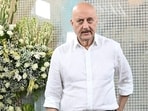 Bollywood actor Anupam Kher spoke about CJP-protest. (Photo by SUJIT JAISWAL / AFP)