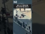 Anti-ICE Protester Arrested After Fire Erupts Outside NYC Office