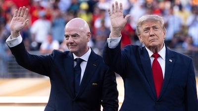 President Donald Trump wants FIFA President Gianni Infantino to become the next Secretary-General of the United Nations, according to a report by the New York Post. (David Ramos/Getty Images/AFP ) President Donald Trump wants FIFA President Gianni Infantino to become the next Secretary-General of the United Nations, according to a report by the New York Post. (David Ramos/Getty Images/AFP )