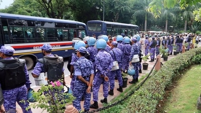 The Centre has deployed 20 additional CRPF companies amid ongoing CJP protests. (Naveen Sharma/ANI) The Centre has deployed 20 additional CRPF companies amid ongoing CJP protests. (Naveen Sharma/ANI)