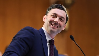 Jon Ossoff speaks during a Senate Appropriations committee in the Dirksen Senate Office Building on July 21. (Getty Images via AFP)