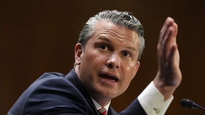 Pete Hegseth asked Congress to approve the supplemental funding request, saying $67 billion of the proposed $87 billion package would be used to support military operations in the Gulf. (AP ) Pete Hegseth asked Congress to approve the supplemental funding request, saying $67 billion of the proposed $87 billion package would be used to support military operations in the Gulf. (AP )