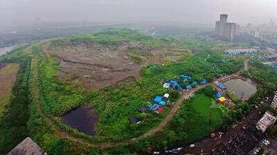 The 15-acre lease area still contains 250,000-300,000 metric tonnes of legacy waste, which will have to be removed and processed before the land can be utilised. (Praful Gangurde/HT Photo) The 15-acre lease area still contains 250,000-300,000 metric tonnes of legacy waste, which will have to be removed and processed before the land can be utilised. (Praful Gangurde/HT Photo)