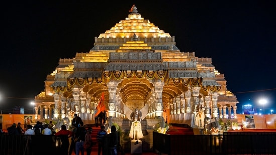 The Ram Mandir in Ayodhya.